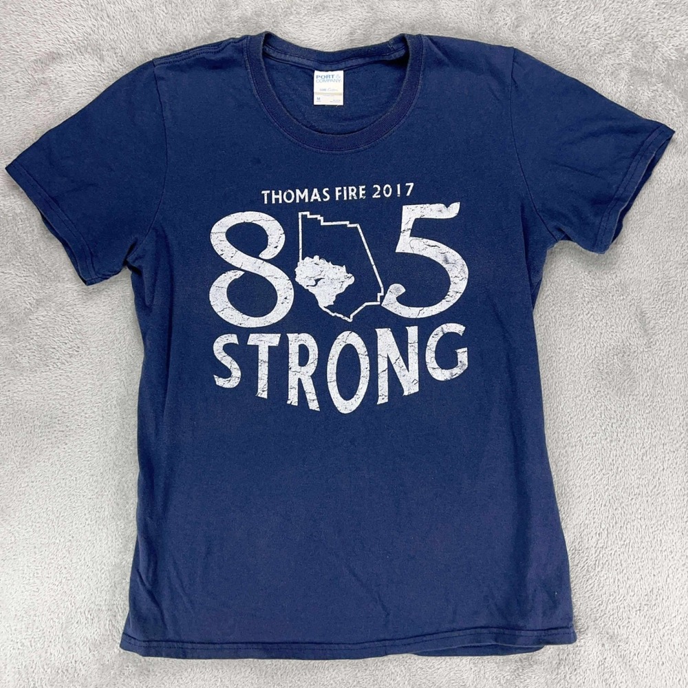 Port Company Thomas Fire 2017 805 Strong Graphic Tee Shirt Ladies M